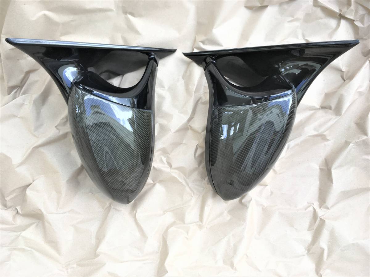  original rare gloss black body M3 E92 door mirror left right set carbon pattern mirror cover attaching BMW original 