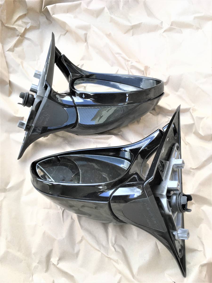  original rare gloss black body M3 E92 door mirror left right set carbon pattern mirror cover attaching BMW original 