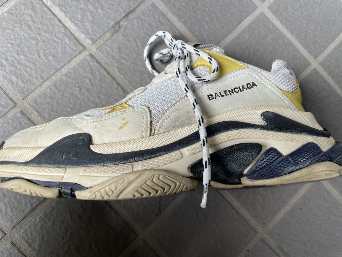 BALENCIAGA TRIPLE S バレンシアガ　トリプルエス　DSM世界限定100足カラー　イタリア製　サイズ43 元箱、替え紐付　DSMレシートあり_画像6