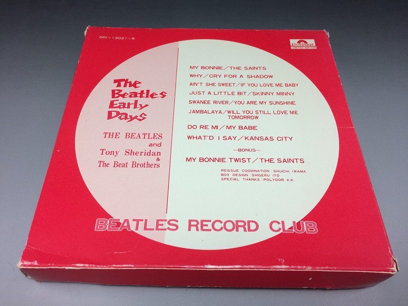 ビートルズ ポリドール盤 シングル・レコード 9枚セット 紙箱入り ビートルズ・アーリー・デイズ The Beatles Early Days DDI-13021~9 ◆24_画像2