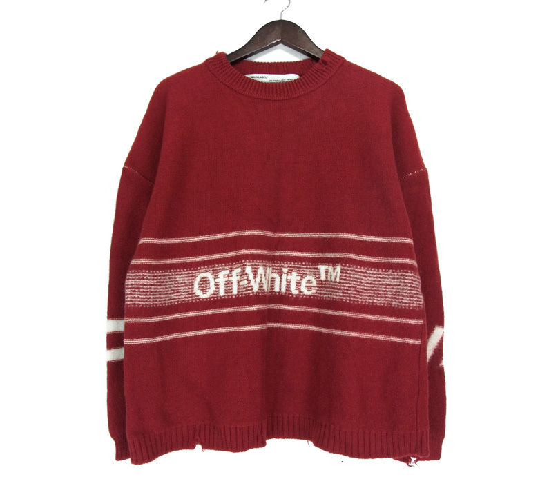 オフホワイト OFF WHITE □ 18AW 【 OW SWEATER Logo Sweater