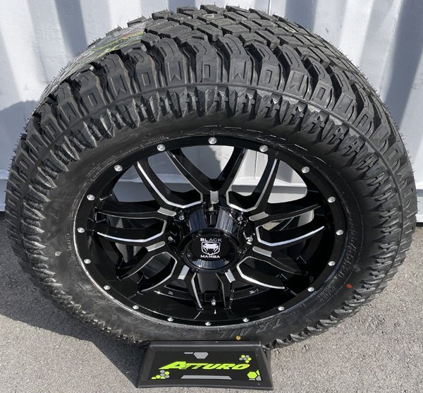 新品 車検対応 Black Mamba BM7 タホ サバーバン 20インチタイヤホイール ATTURO TRAIL BLADE XT 275/55R20 285/55R20 33x12.50R20_画像4