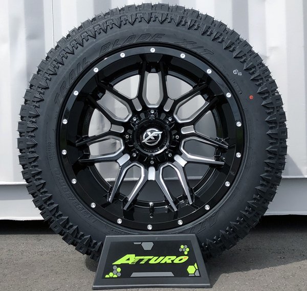 20x12J ダッジラム ラムトラ XF OFFROAD XF222 20インチマッドタイヤホイール ATTURO TRAIL BLADE XT 275/55R20 285/55R20 305/55R20_画像2