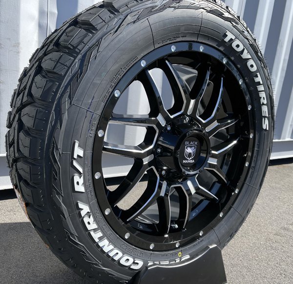 国内在庫 ランクル300 300系 Black Mamba BM7 20インチタイヤホイールセット TOYO OPEN COUNTRY RT 275/55R20 ホワイトレター LT_画像5