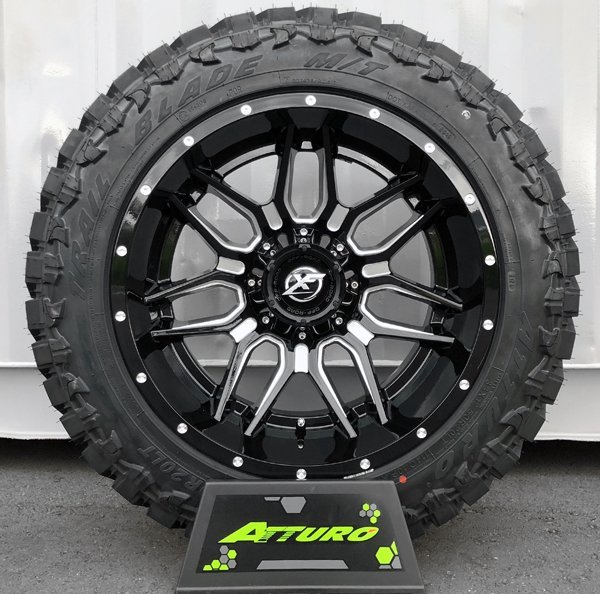 20x12J JL JK TJラングラー XF OFFROAD XF222 20インチマッドタイヤホイール ATTURO TRAIL BLADE MT 285/50R20 33x12.50R20 35x12.50R20_画像2