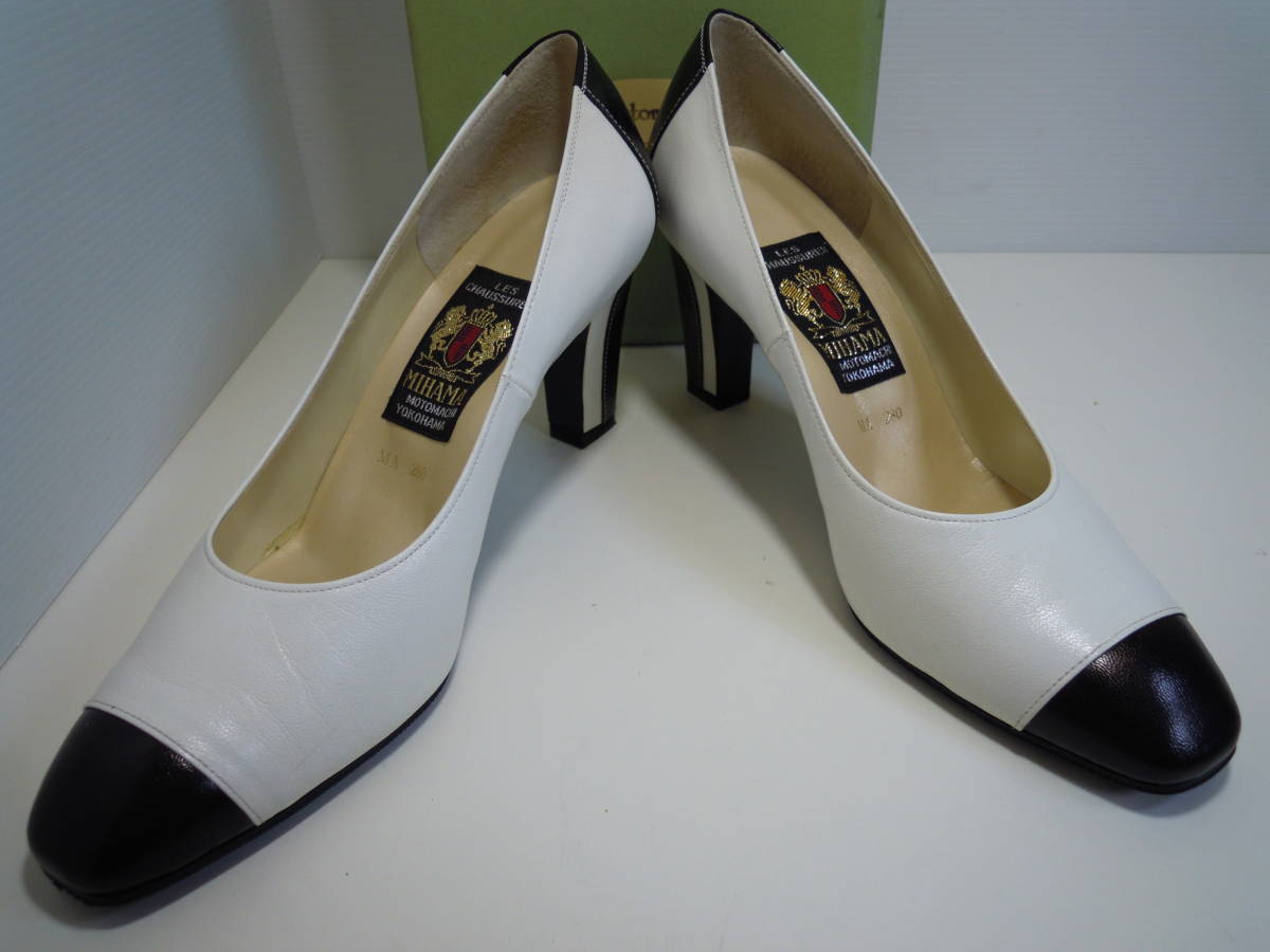 MIHAMAmi is ma original leather combination pumps size 23.5cm made in Japan 