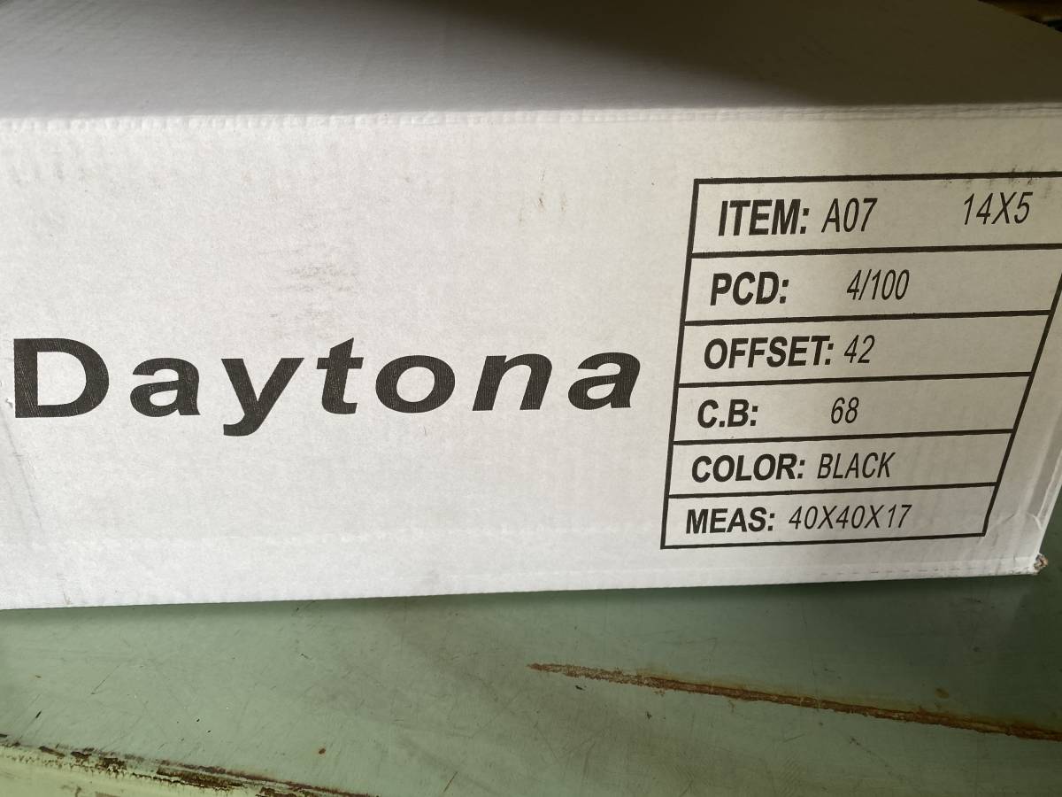 デイトナBK☆(SD-7)SD-K7 155/55R14 14インチ5J+42 4H100 タイヤホイール4本 軽自動車/箱バン/軽トラの画像9