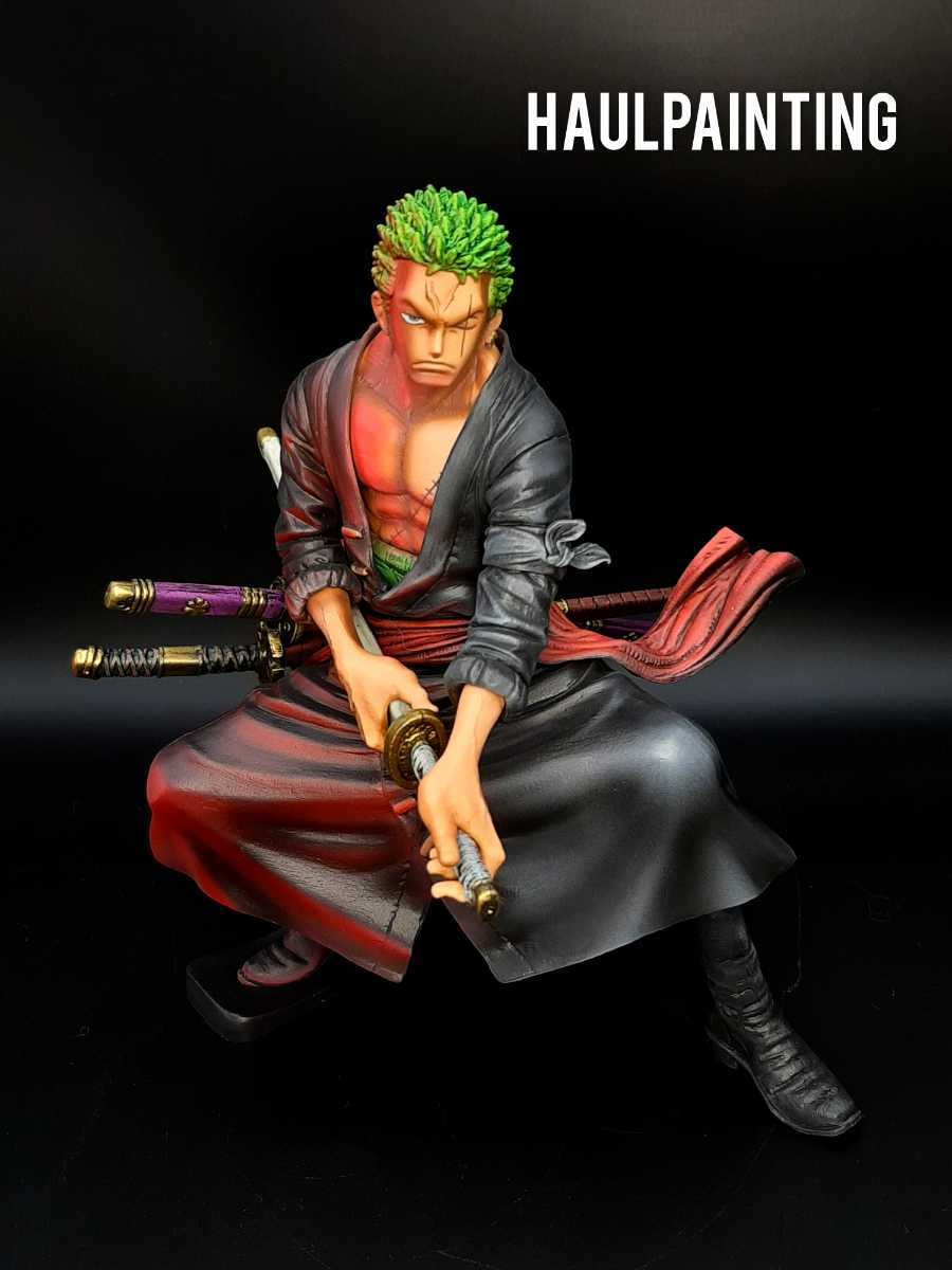 ワンピース ゾロ和柄 フィギュアリペイント 特別価格❗️ ゾロ リペイント☆ フィギュア ワンピース KING OF ARTIST THE
