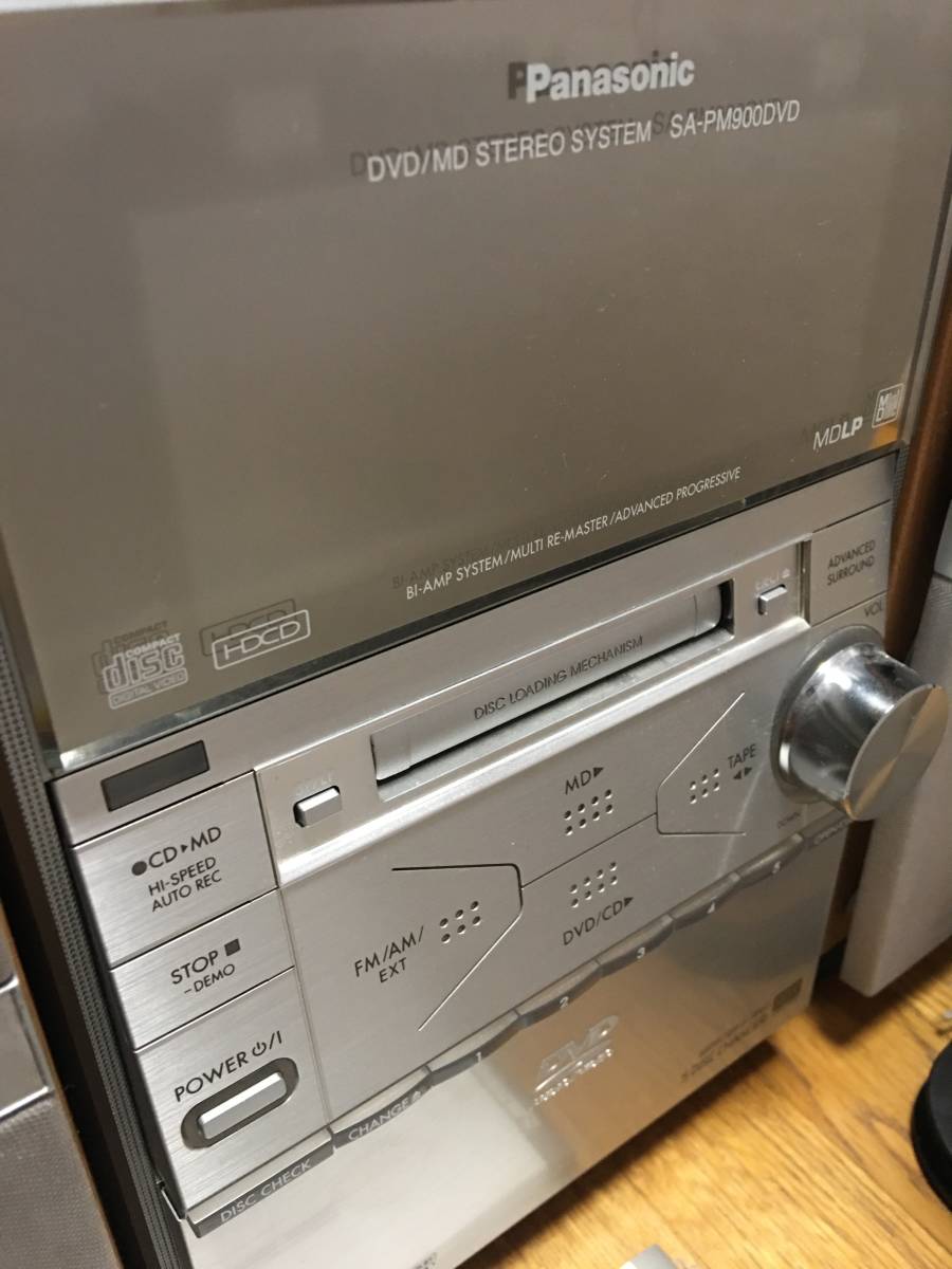 DVD/MD ステレオシステム SC-PM900DVD Panasonic 現状品 MDコンポ(MD 