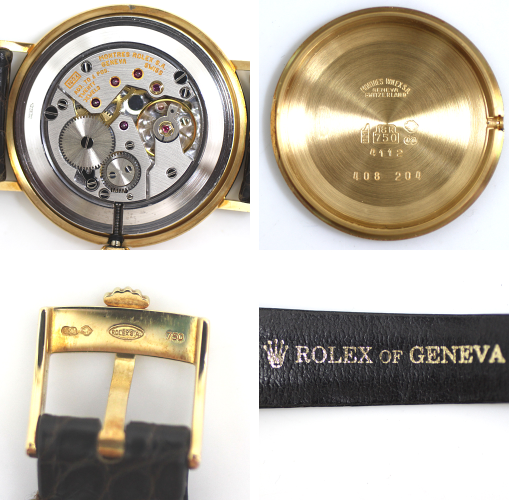 【ROLEX】ロレックス チェリーニ　K18YG　金無垢　4112 Cal.1601 W番　手巻き メンズ 腕時計