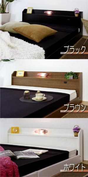 [ free shipping ] shelves light attaching low bed / mat attaching semi single 