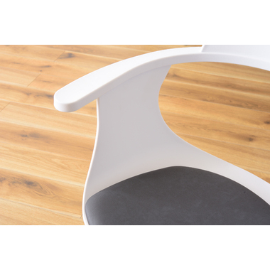  beautiful line ..... desk chair chair chair chair with casters . elbow attaching synthetic leather white 