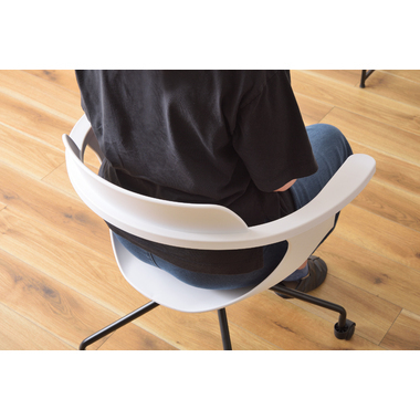  beautiful line ..... desk chair chair chair chair with casters . elbow attaching synthetic leather white 