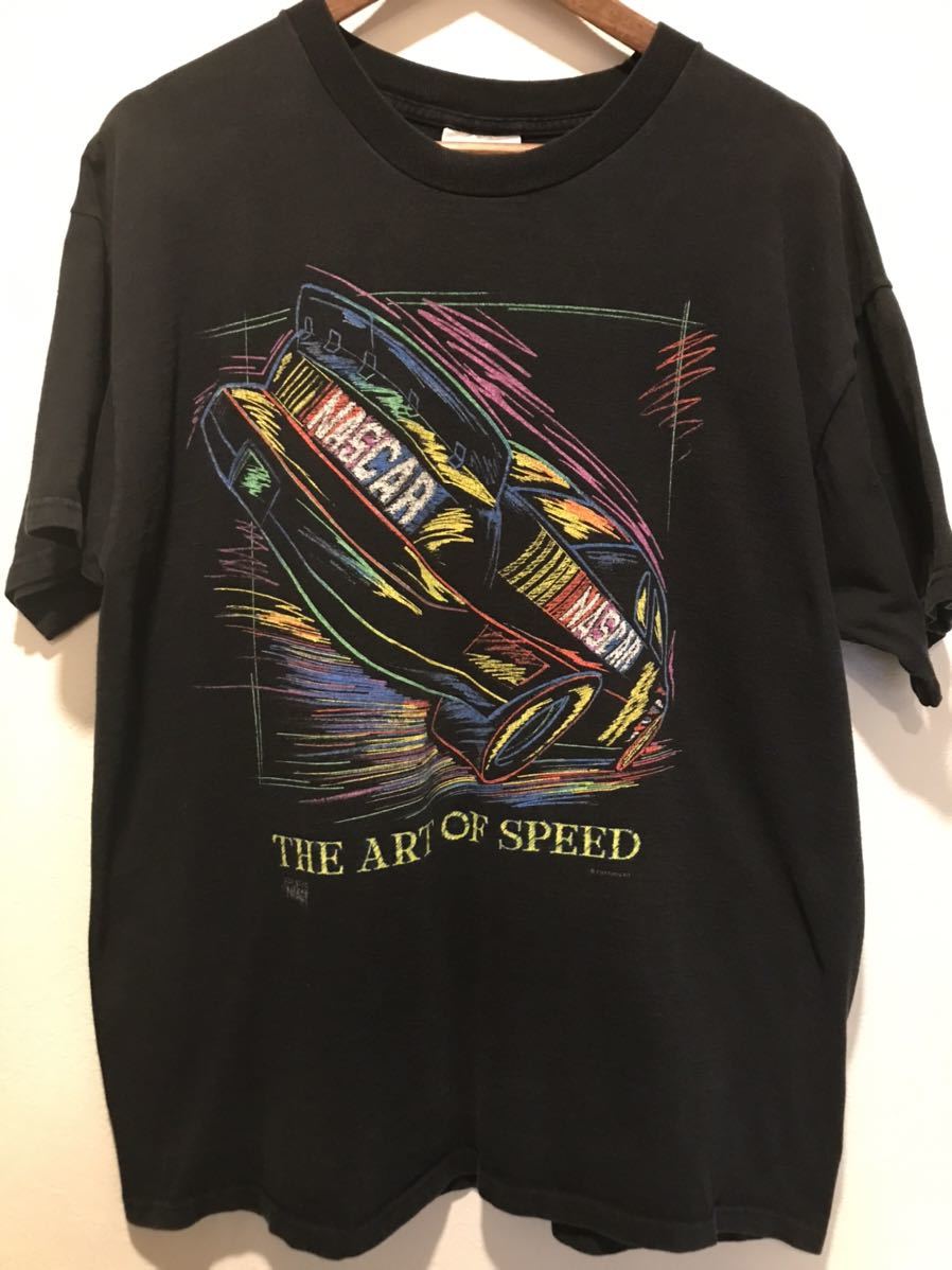 送料込み》サイズXL 90s vintage NASCAR Tシャツ 90年代 モーター 