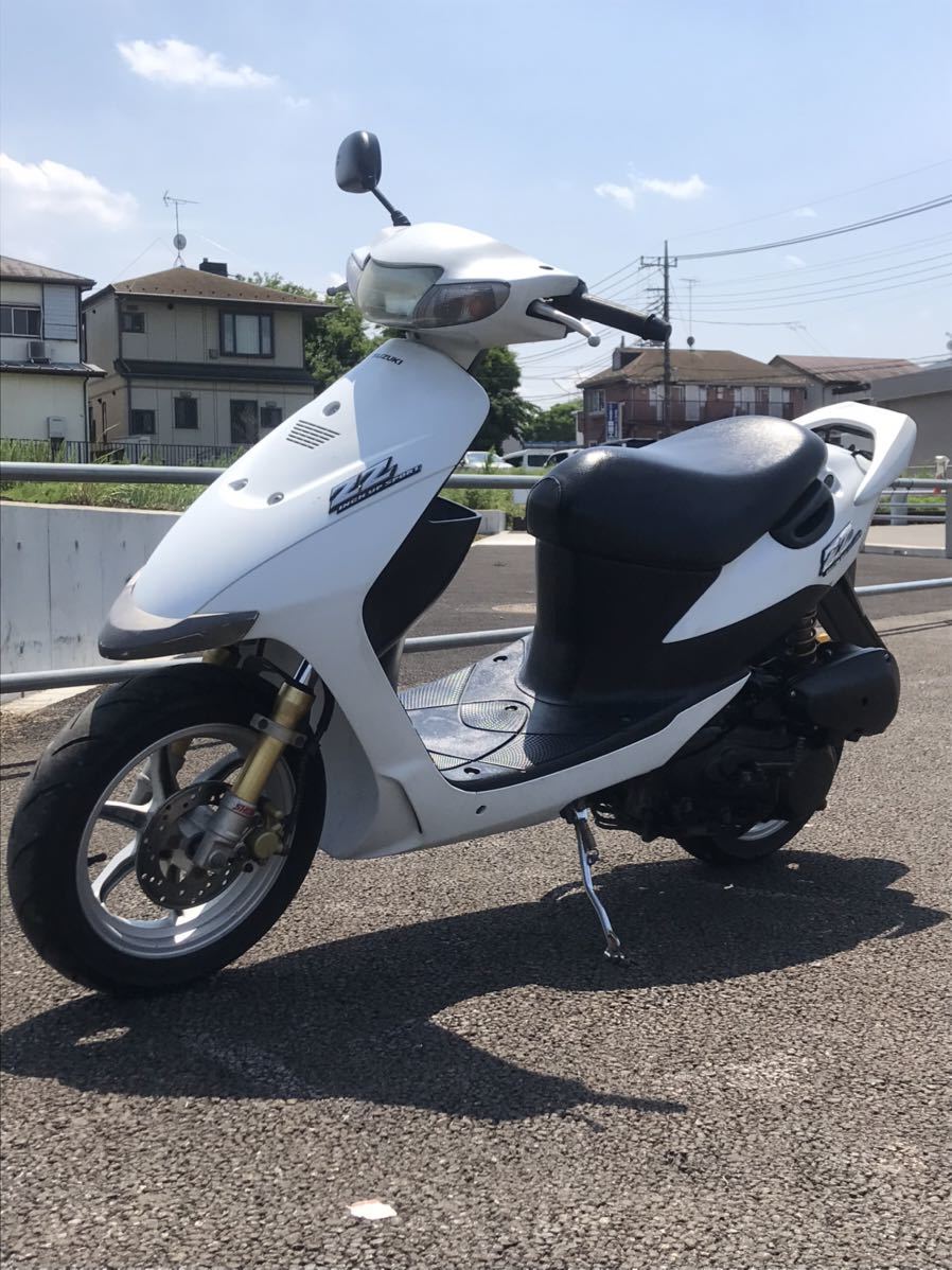 スズキ ZZ 12インチ ジャンク 部品取り車両 書類付き 鍵付き CA1PB スクーター アドレス v125 流用 ストマジ SUZUKI 原付 50cc 2スト 2st_画像1