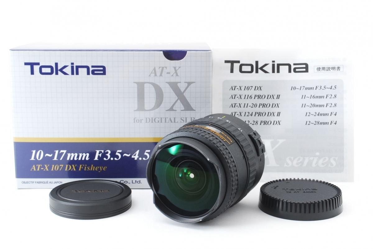Tokina AT-X 10-17mm F/3.5-4.5 DX Fisheye キャノン用 交換レンズ 箱