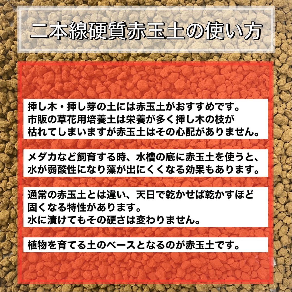 二本線硬質赤玉土　小粒　 2L 小粒 多肉植物 サボテン 観葉植物 土 _画像3