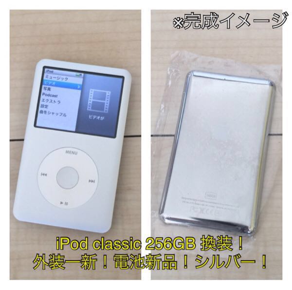 破格値下げ】 classic iPod 160GB→SSD 外装新品大容量 シルバー 換装