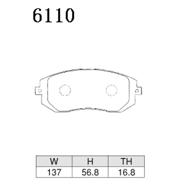 GLANZ ブレーキパット SPEC-C フロント用 スバル インプレッサ XV GH2/GH3/GH6/GH7 2010/06-2011/12