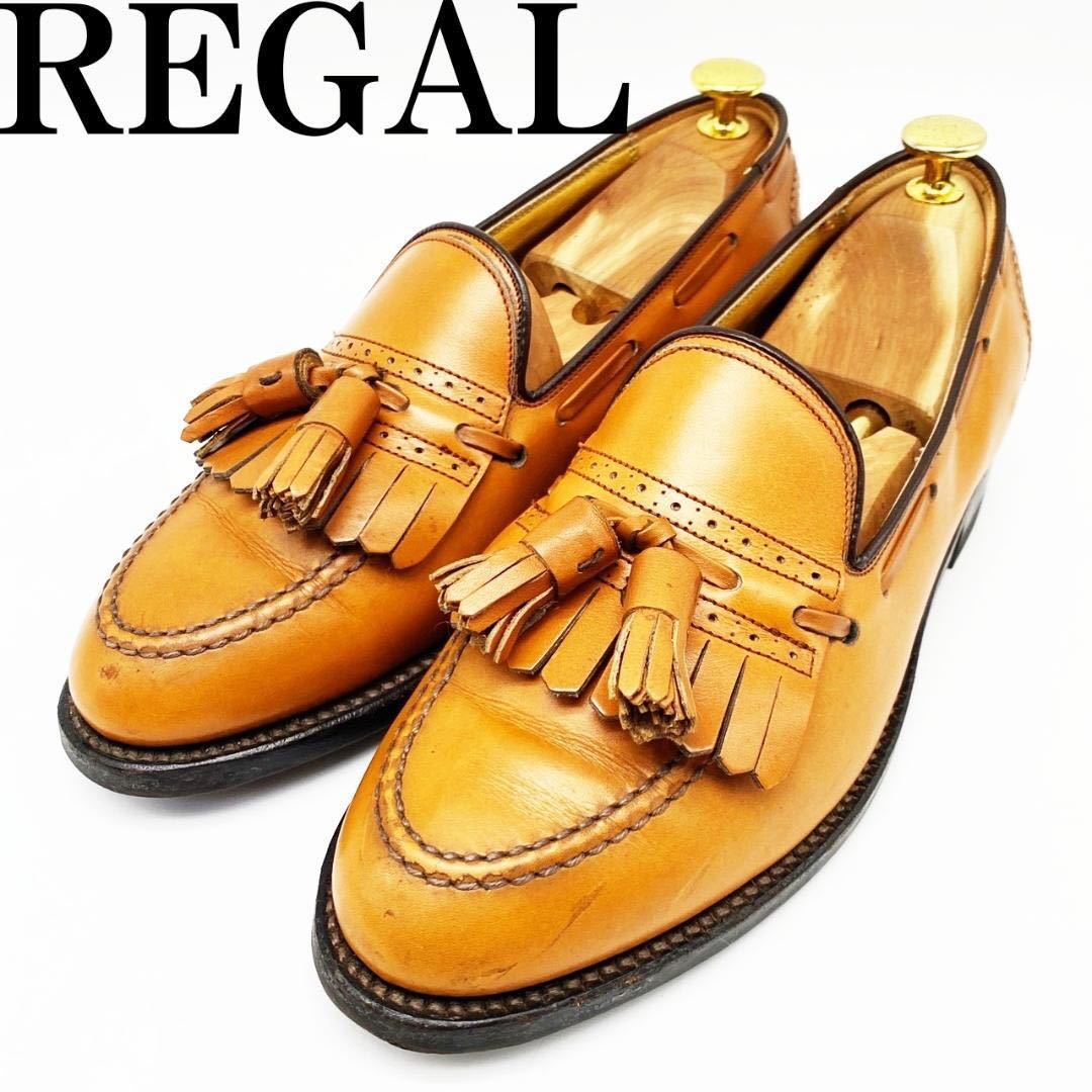 REGAL リーガル タッセルローファー 24EE 革靴 メンズ キャメルブラウン