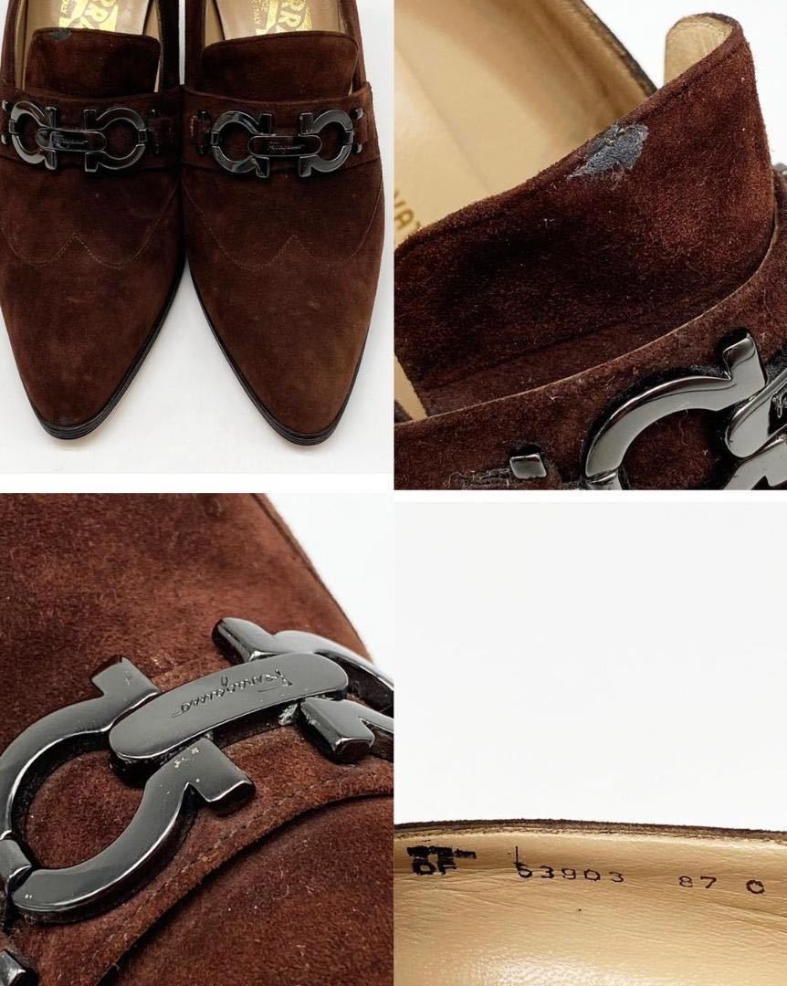 美品】Salvatore Ferragamo サルヴァトーレフェラガモ パンプス 7C