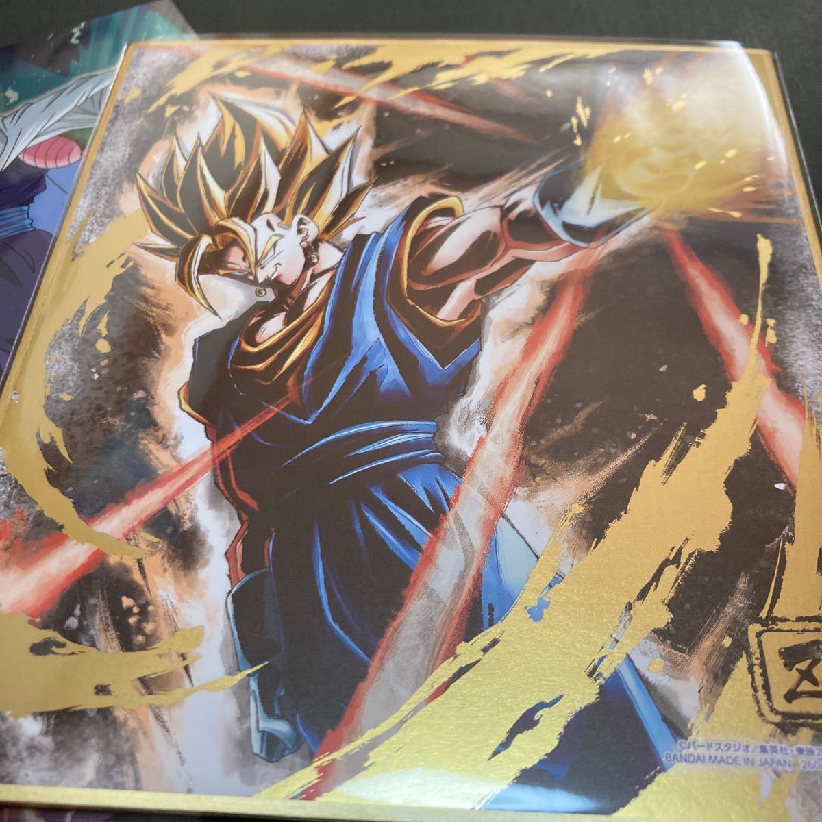 【早い者勝ち☆レア】ドラゴンボールイラスト色紙 art☆豪華エフェクト入り ゴジータ おまけ☆書き下ろしフィルムシート ピッコロ