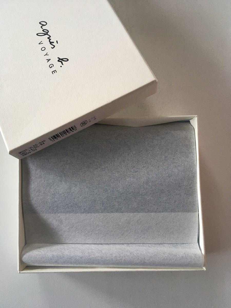 ☆新品未使用保管☆アニエス・ベー☆コンパクト財布☆ブルー系☆スター