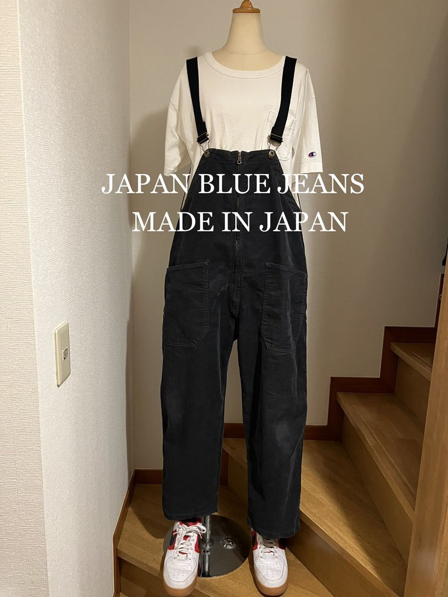 JAPAN BLUE JEANS CHEF OVERALL 日本製！コーデュロイオーバーオール_画像1