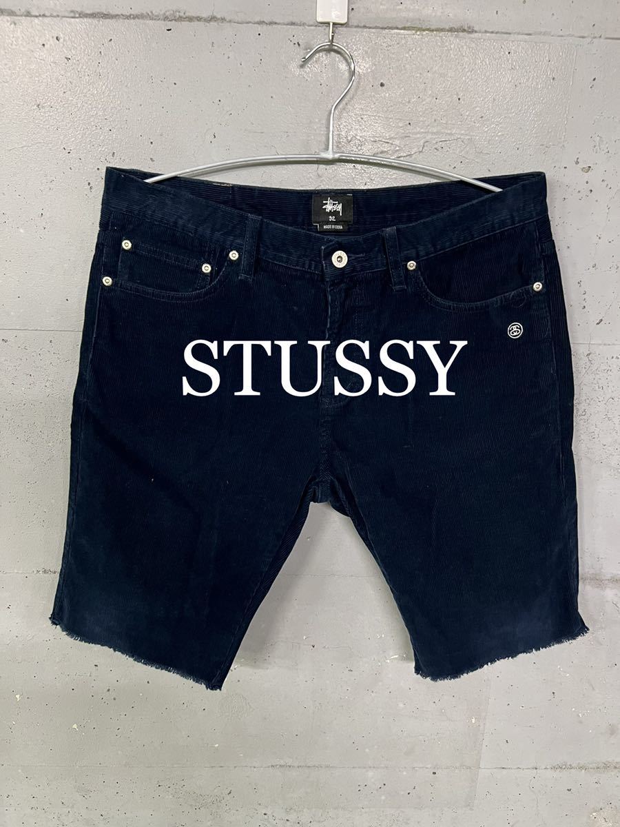 ヤフオク! - 美品!STUSSY コーデュロイショートパンツ!ネイビー!