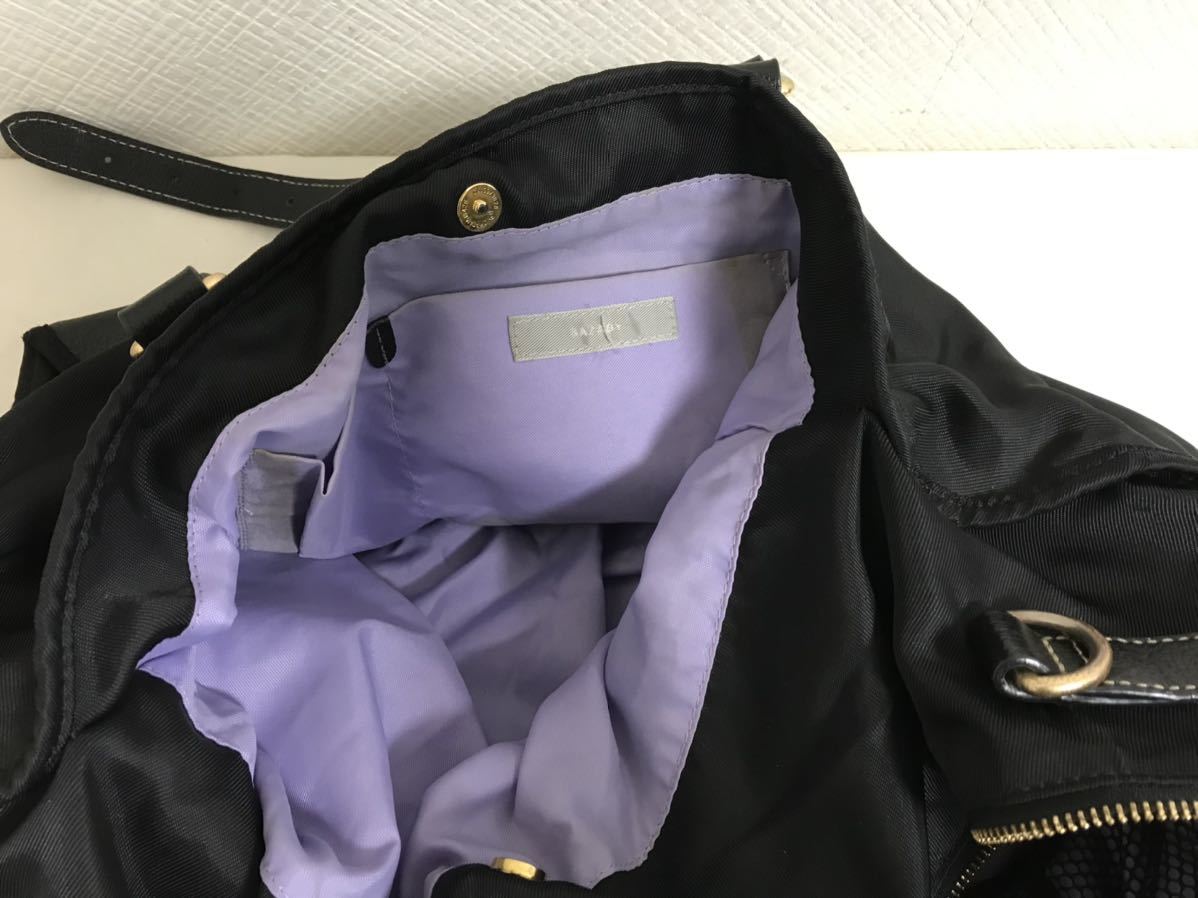  подлинный товар Sazaby SAZABY натуральная кожа нейлон большая сумка teka большой сумка "Boston bag" бизнес ручная сумка женский мужской путешествие путешествие чёрный черный 