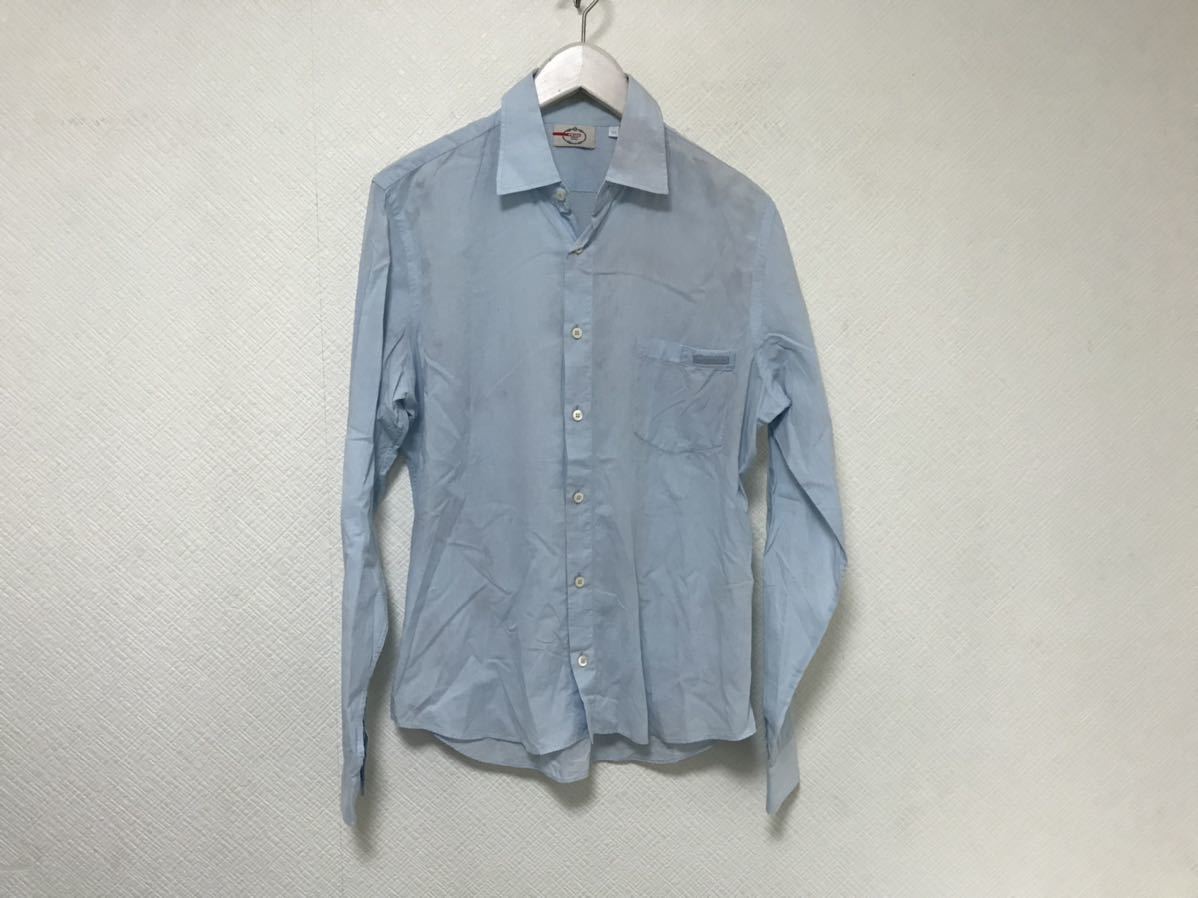 格安100%新品 本物プラダPRADAコットン長袖シャツアメカジサーフ