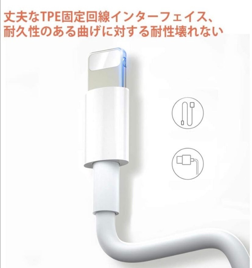 iPhone充電器 iPhoneライトニングケーブル 純正品質 1m 20本【発送前に必ず動作確認します！】【高品質・耐久性】