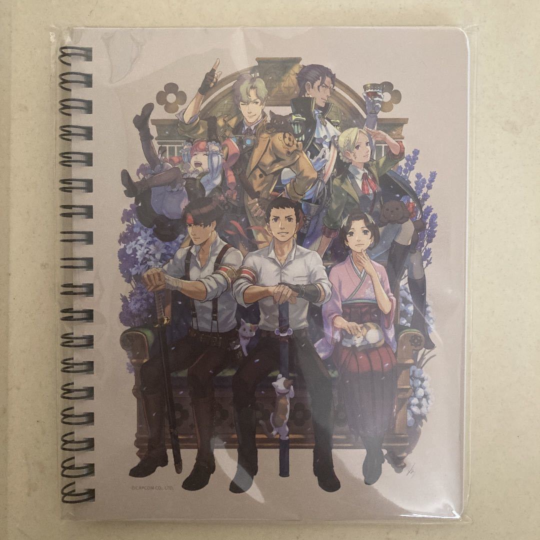 大逆転裁判 逆転裁判20周年 カプコンカフェCAPCOM Cafe カプコンストア CAPCOM Store 塗和也 描き下ろしリングノートの画像1