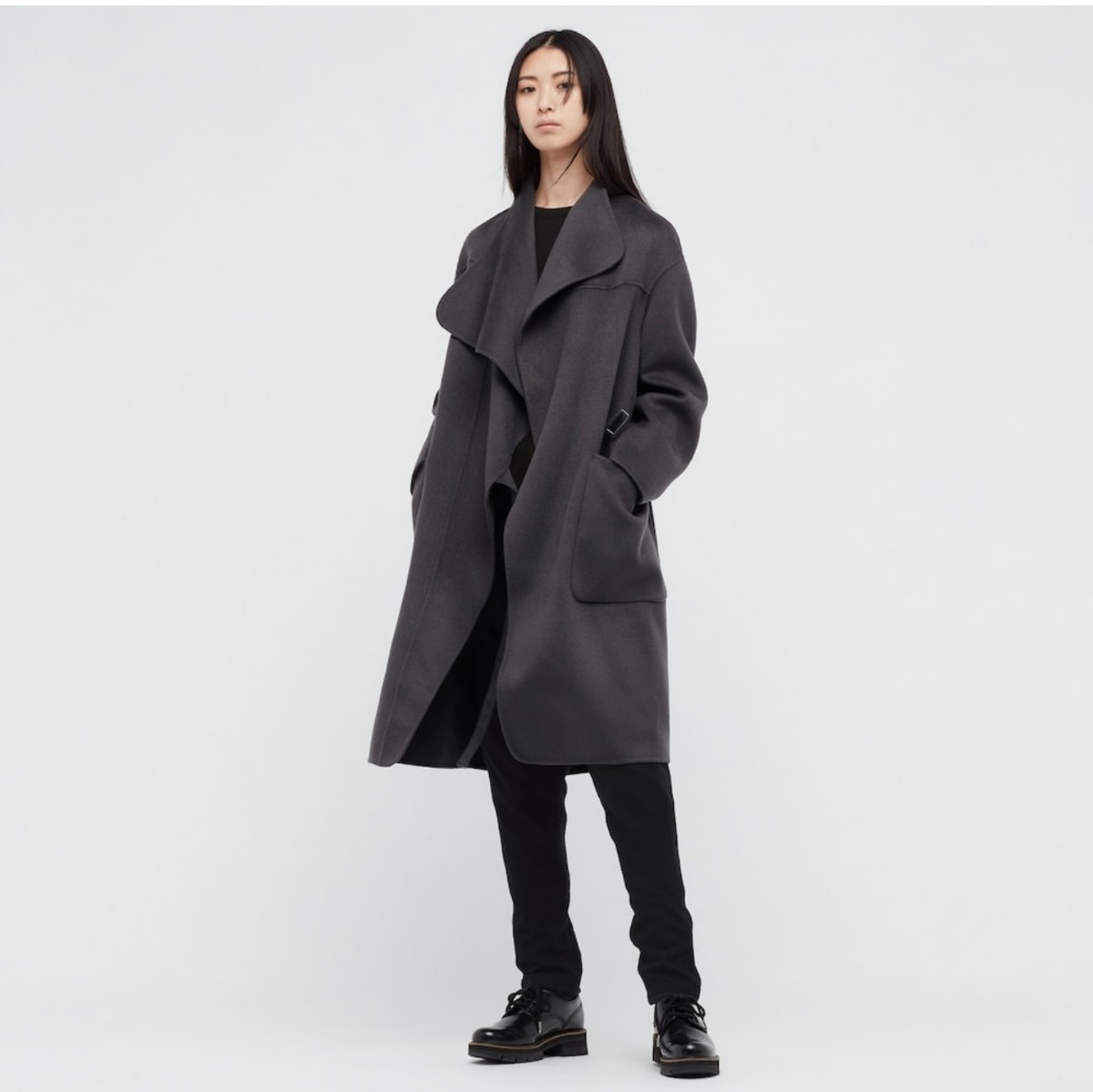 UNIQLO +J】カシミヤブレンドノーカラーコート/2021AW ccorca.org