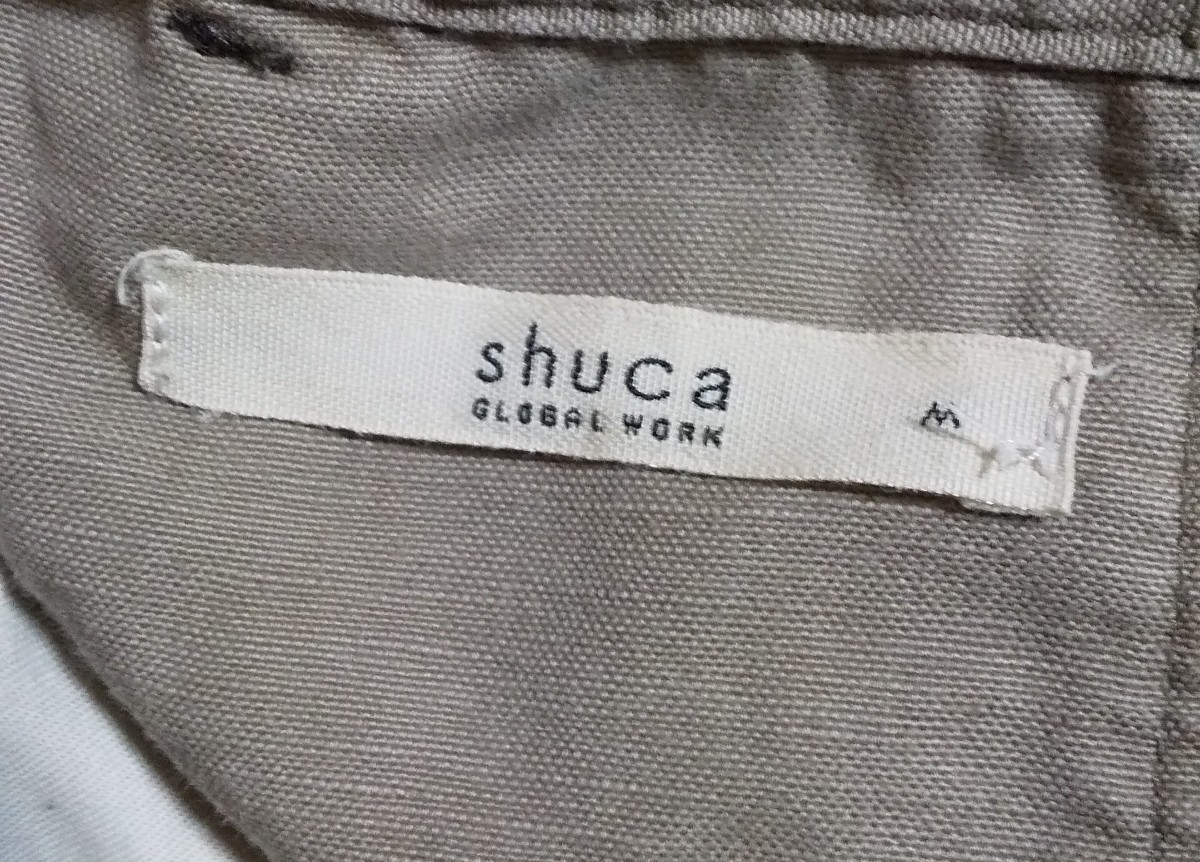 shuca GLOBAL WORK 麻混パンツ　訳あり