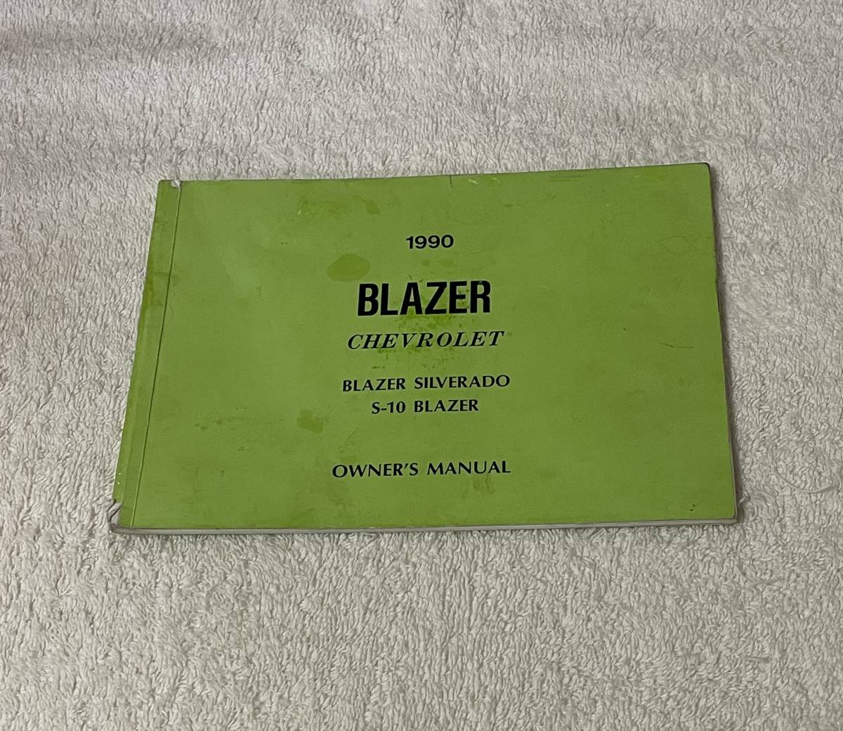  Chevrolet 1990 year BLAZER owner manual OWNER*S MANUAL