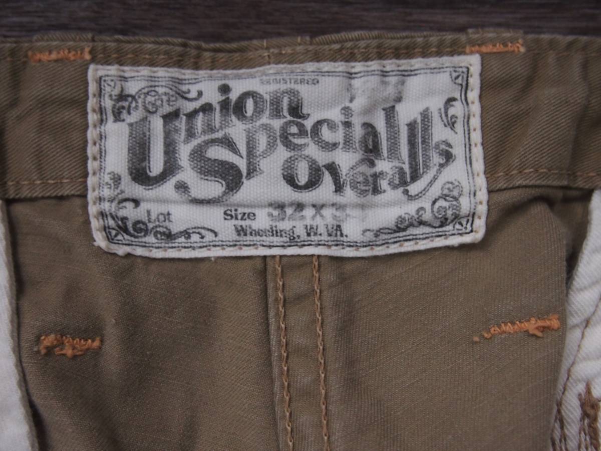 フリーホイーラーズ/FREEWHEELERS UNION SPECIAL OVERALLS シンチバッグワークパンツ w32_画像10