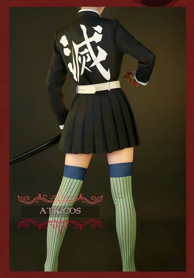 P⑪4 レディース コスプレ 鬼滅の刃 恋柱 甘露寺蜜璃 高級 模様 刺繍