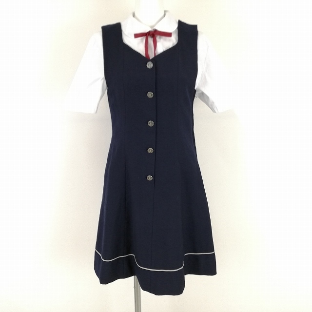 1円 ジャンパースカート 紐タイ 等 バスト82 冬物 女子 学生服 1円 ジャンパースカート 紐タイ 等 バスト82 冬物 女子 学生服