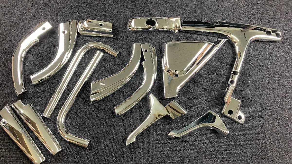 1 jpy ~* new goods [ immediate payment ]17 Super Great 07 2000 latter term plating mirror stay cover 15P full set mirror arm cover root origin Mitsubishi Fuso 
