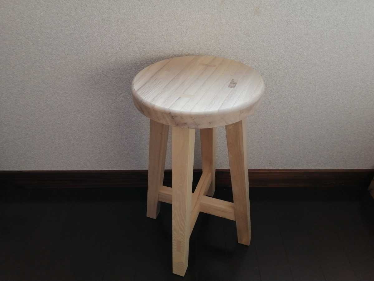 木製スツール 高さ43cm 丸椅子 stool - 通販 - www