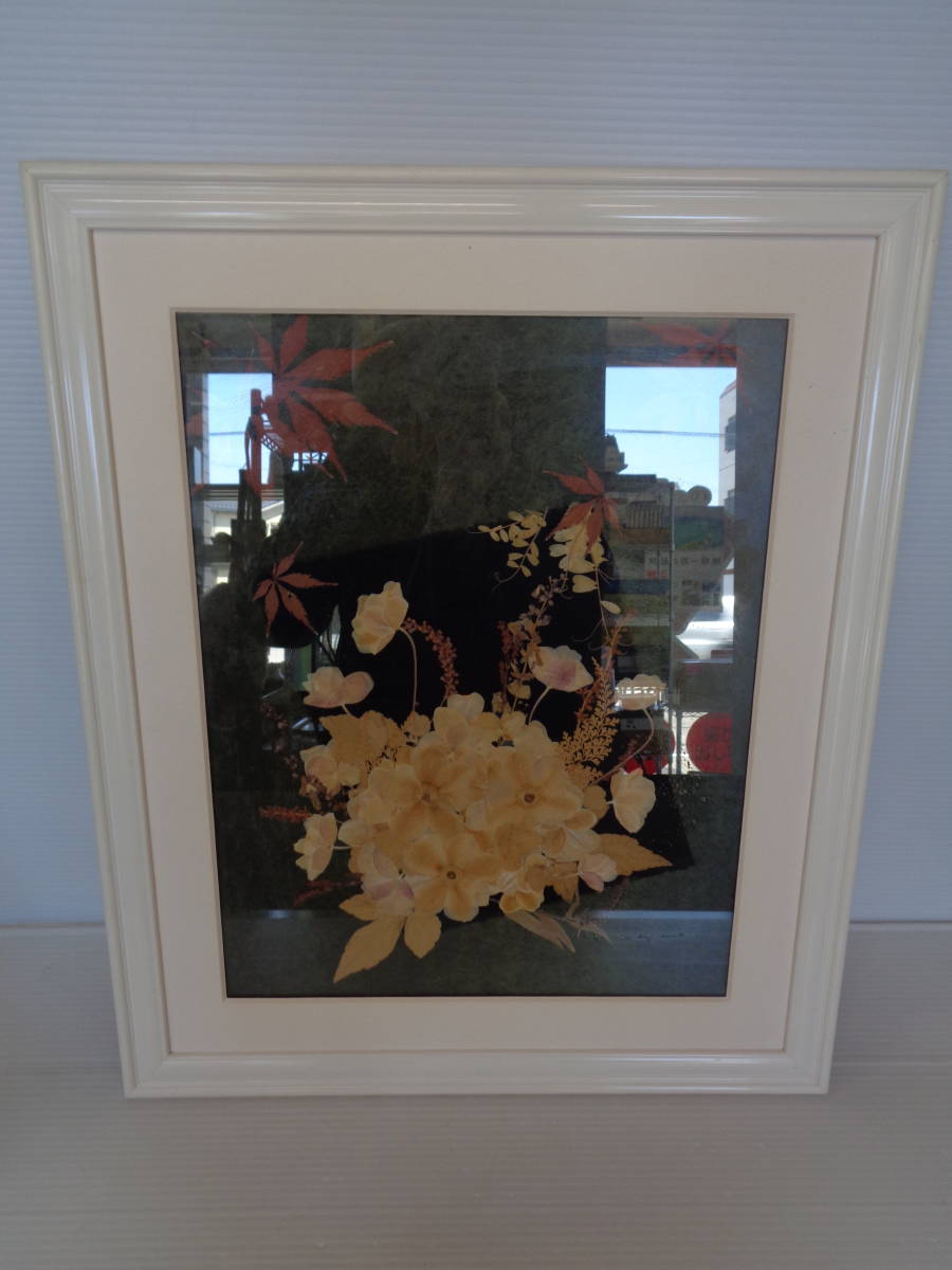 *.... flower club pressed flower amount pressed flower art flower amount picture frame ornament interior lovely ⑰