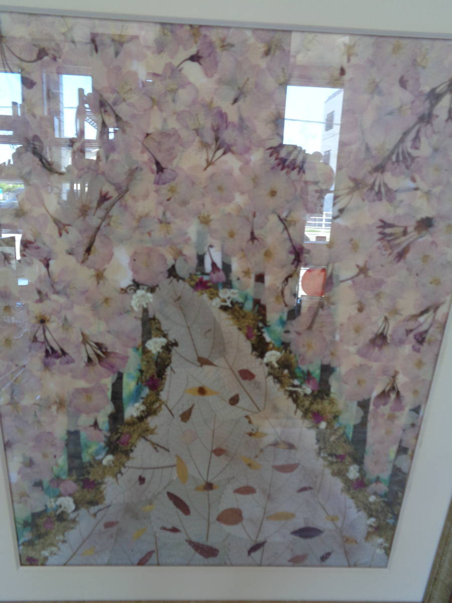 *.... flower club pressed flower amount pressed flower art flower amount picture frame ornament interior lovely ⑲*
