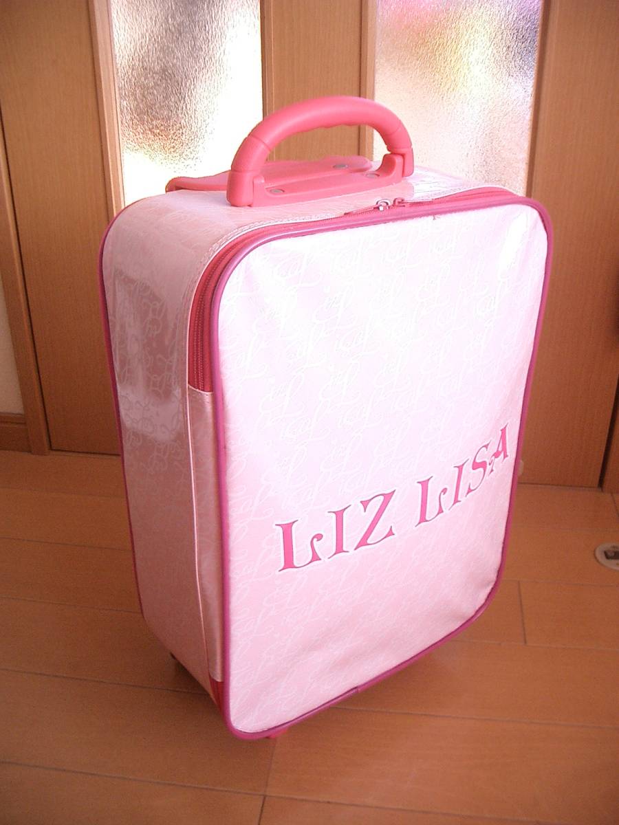 ★美品★　LIZ LISA　キャリーバッグ　スーツケース　ウィール付き　ピンク　CB3430_画像1