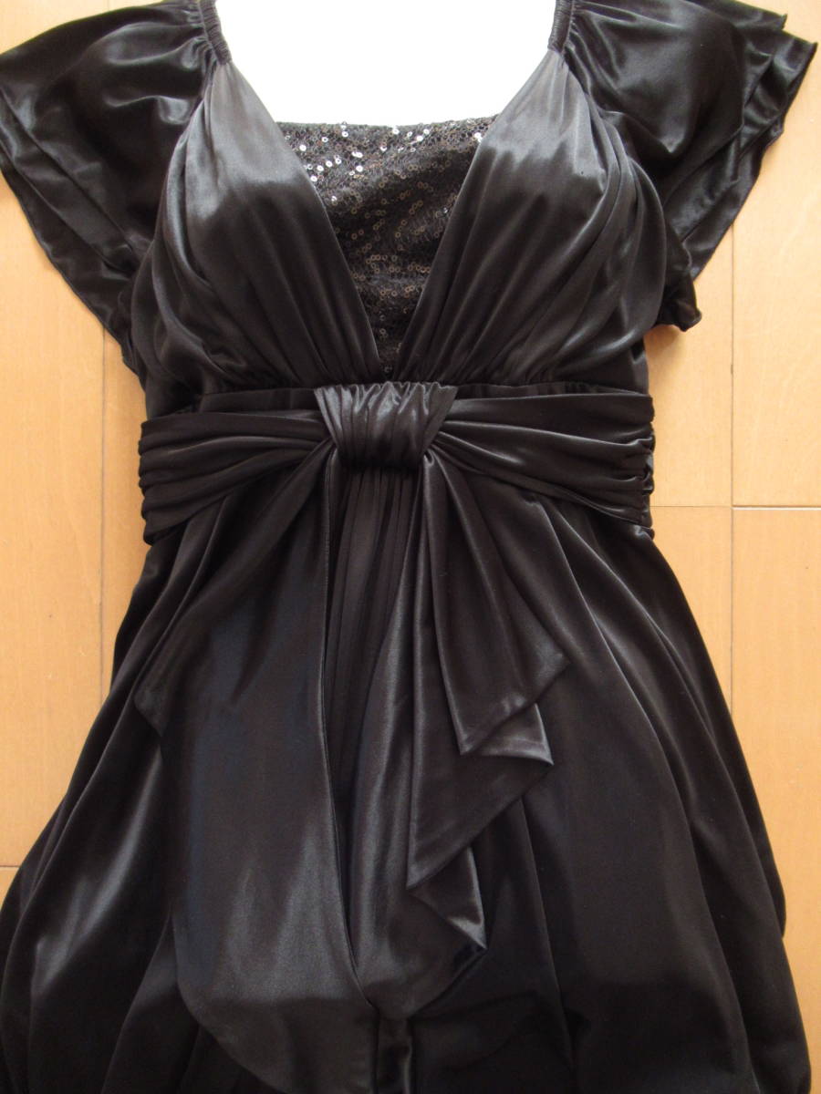 ★美品★　Dellise Noir　フォーマル　ドレス　ワンピース　レディース　9ARサイズ　BLACK　FD6175_画像5