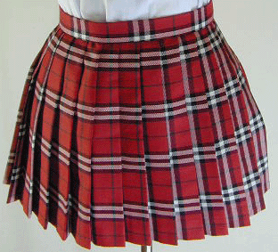 *B9[ new goods ]* check pattern skirt 30cm #7211