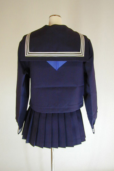A1 某高校制服 冬セーラー服セット 前開き 女の子サイズ(レディース 