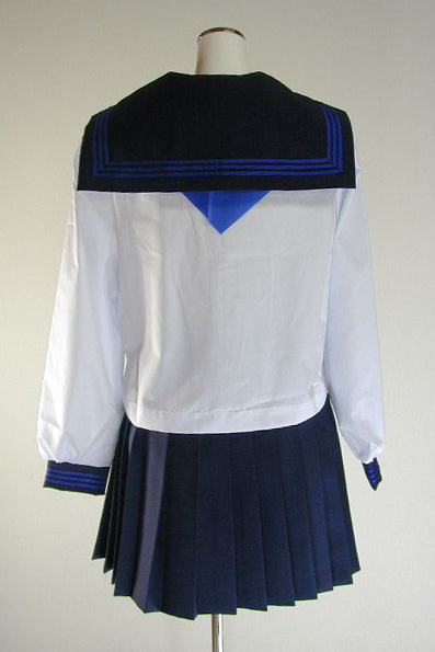 A9*[ new goods ]. high school uniform * interim sailor suit set BW ( large size )