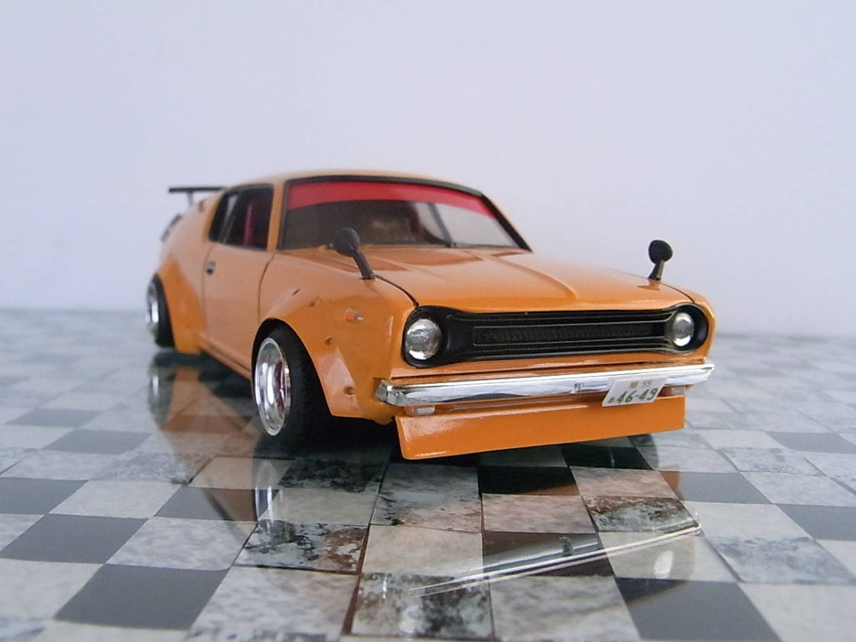 1/24 完成品 E10 日産 チェリー 2ドアクーペ X-1R 旧車 族 1/24 完成品 E10 日産 チェリー 2ドアクーペ X-1R 旧車 族