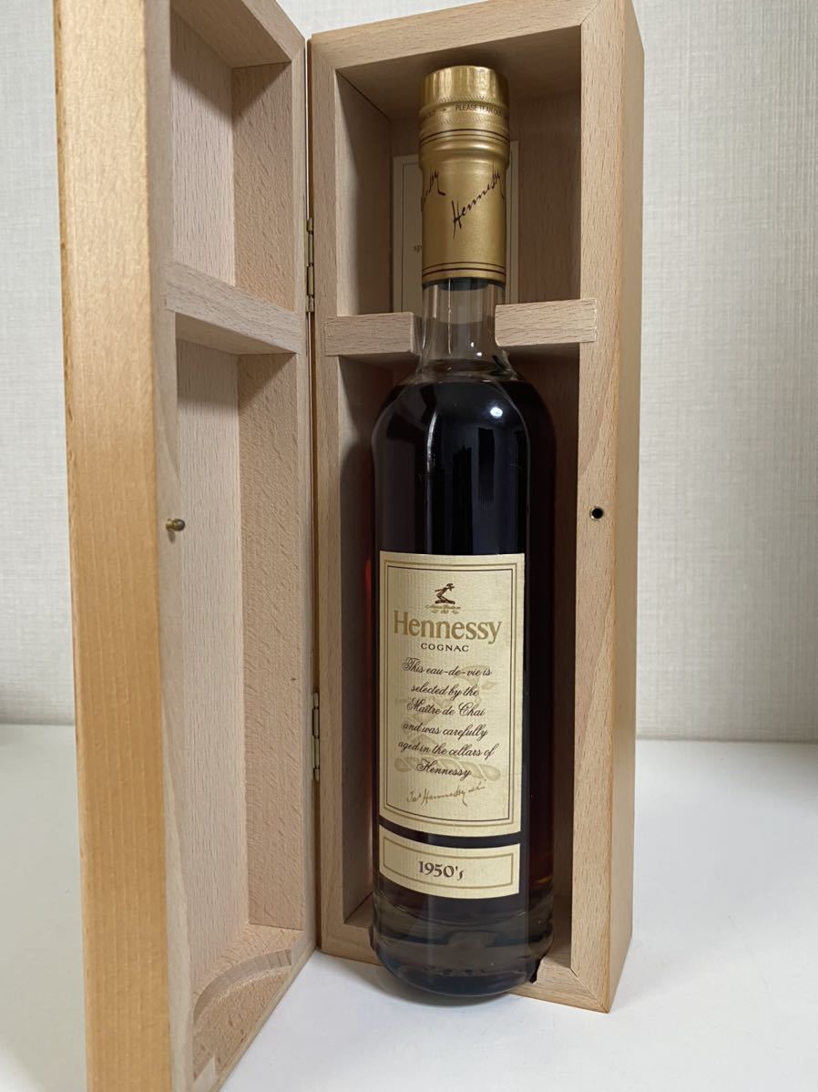 【古酒・未開栓】Hennessy ヘネシー 1950's 350ml 40％ 木箱付き ブランデー_画像6